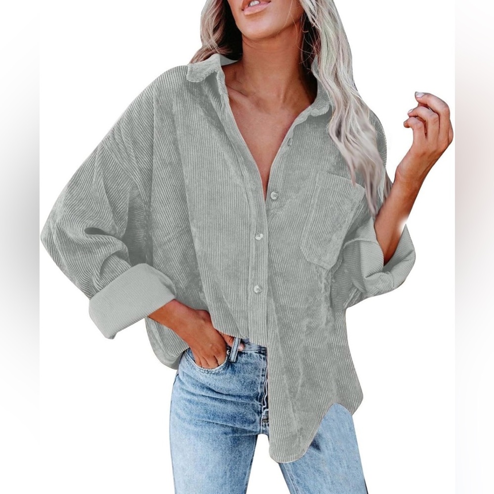 Molly Green Corduroy Sage Green Jacket